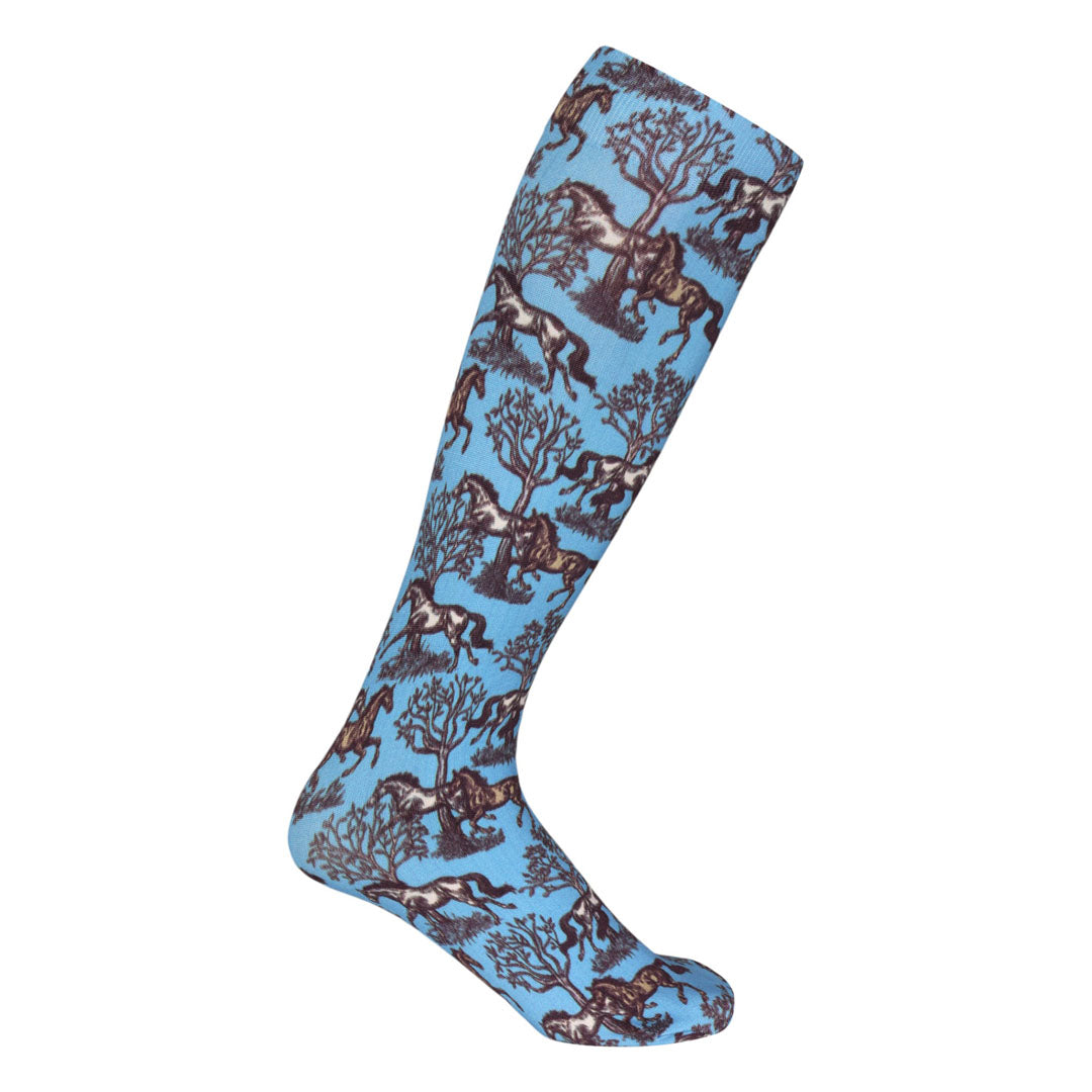 AWST Int'l Lila Toile Socks - JPC Equestrian.com