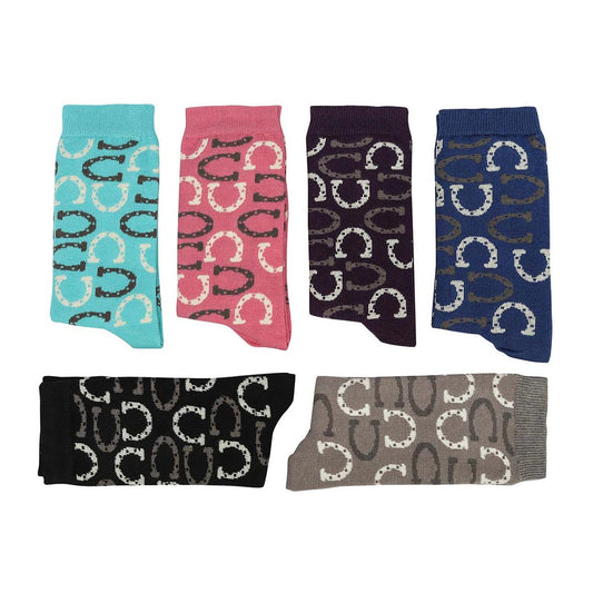 AWST Int'l Lucky Horseshoes Socks 6 pack