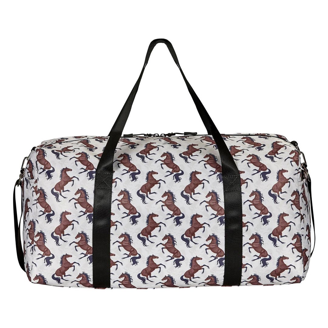 AWST Intl "Lila" Galloping Bay Horses Duffle Bag