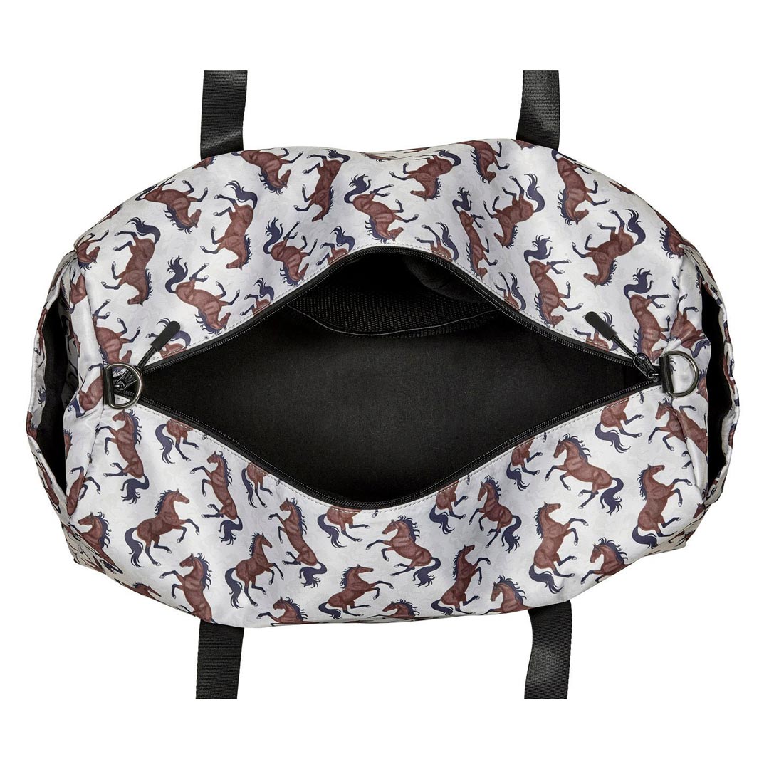 AWST Intl "Lila" Galloping Bay Horses Duffle Bag