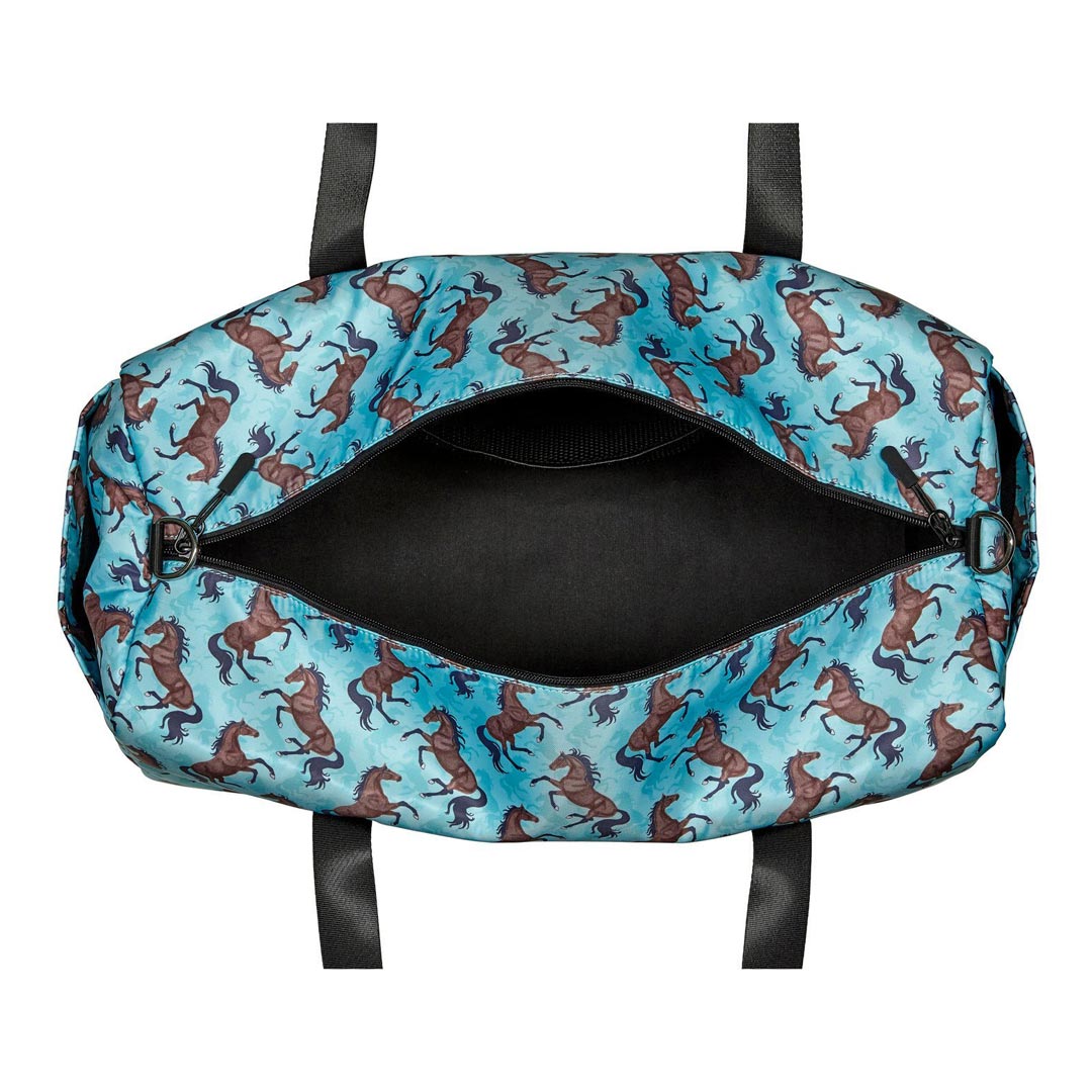 AWST Intl "Lila" Galloping Bay Horses Duffle Bag
