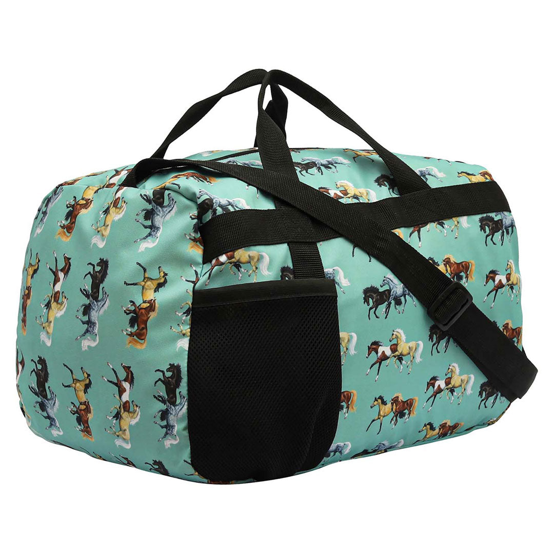 AWST Int'l Lila Horse Pairs Duffel Bag