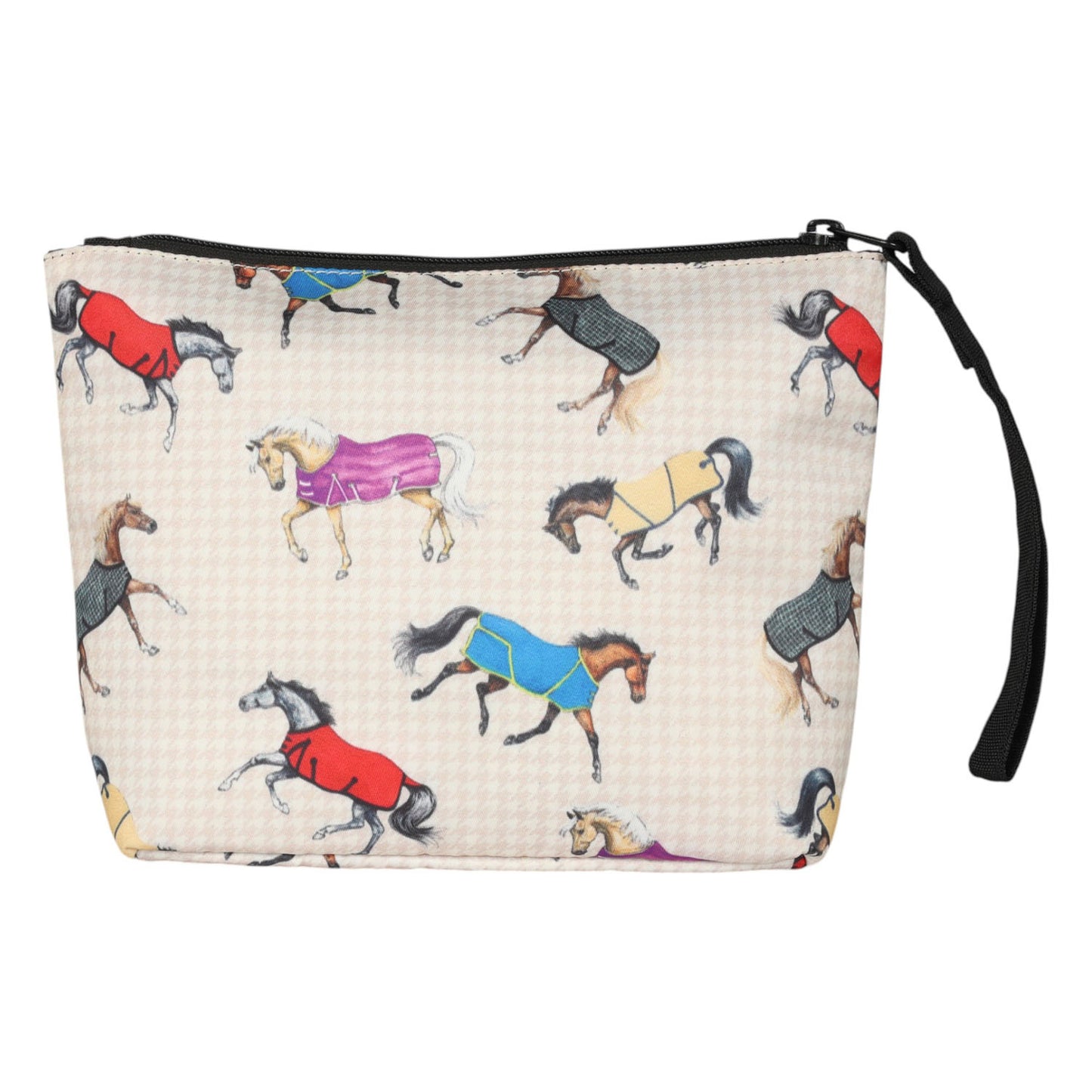 AWST Int'l Lila Horses in Blankets Accessory Bag - JPC Equestrian.com