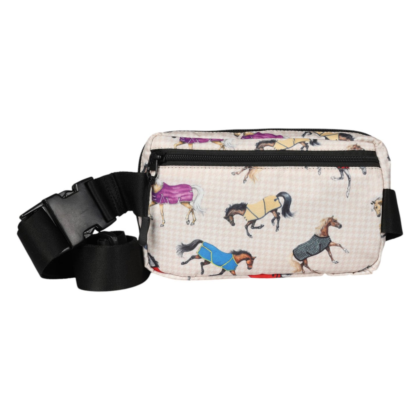 AWST Int'l Lila Horses in Blankets Crossbody/Waist Bag - JPC Equestrian.com