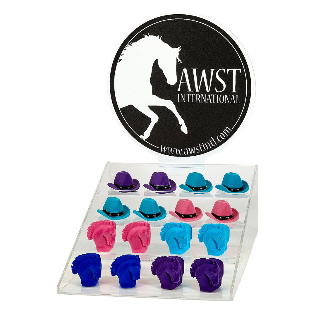 AWST Int'l Pendant/Earring, Horse Head/Cowboy Hat Jewelry Display