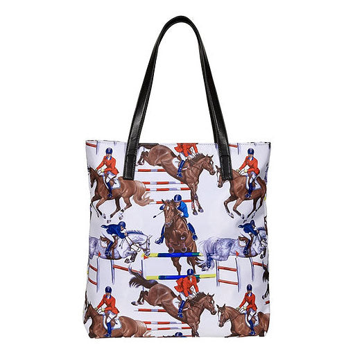 AWST Int'l "Lila" Jumper Pattern Tote Bag w/ Tassel