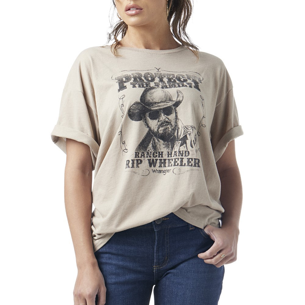Yellowstone by Wrangler Ladies Rip Wheeler Oversized T-Shirt