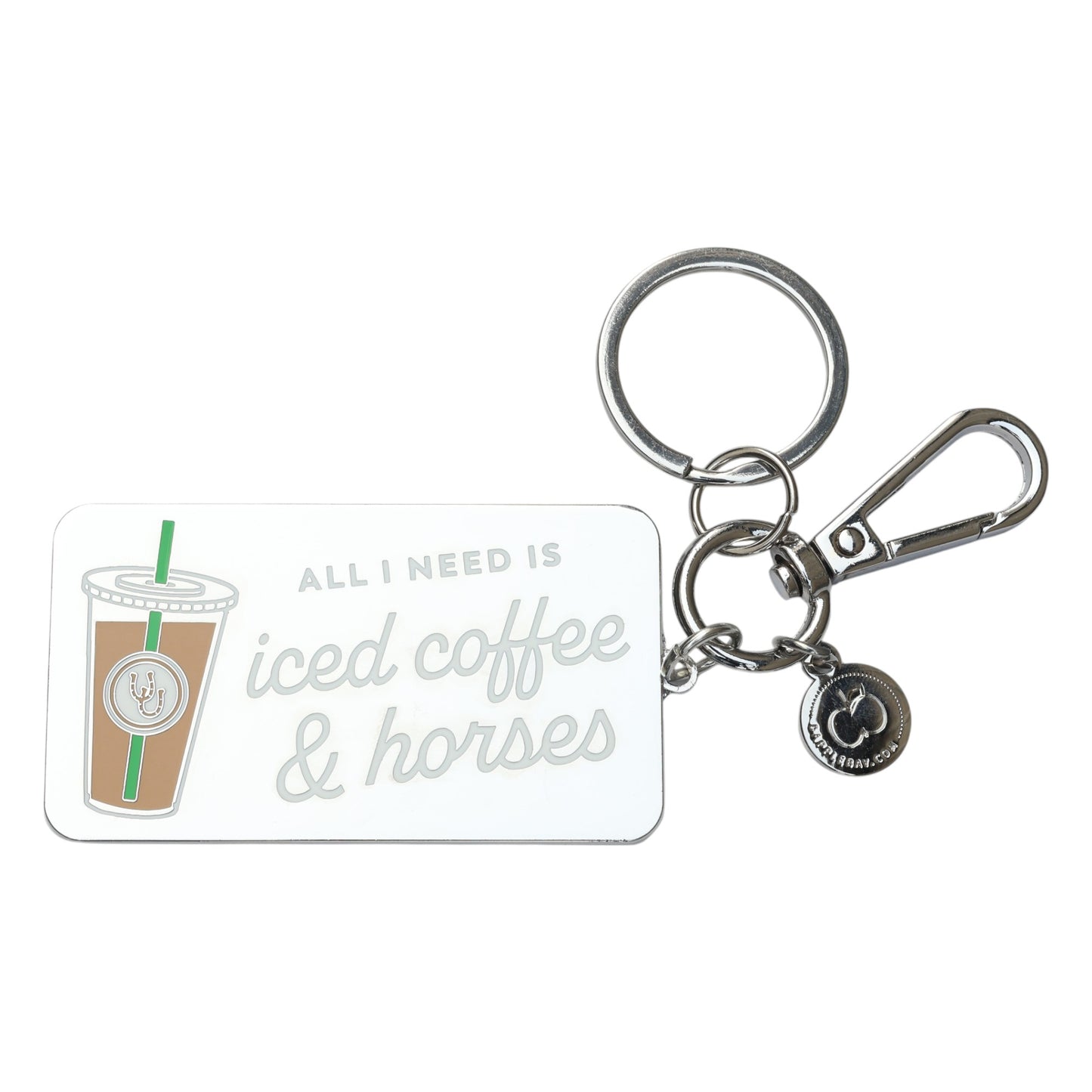 Dapplebay Iced Coffee & Horses - Keychain