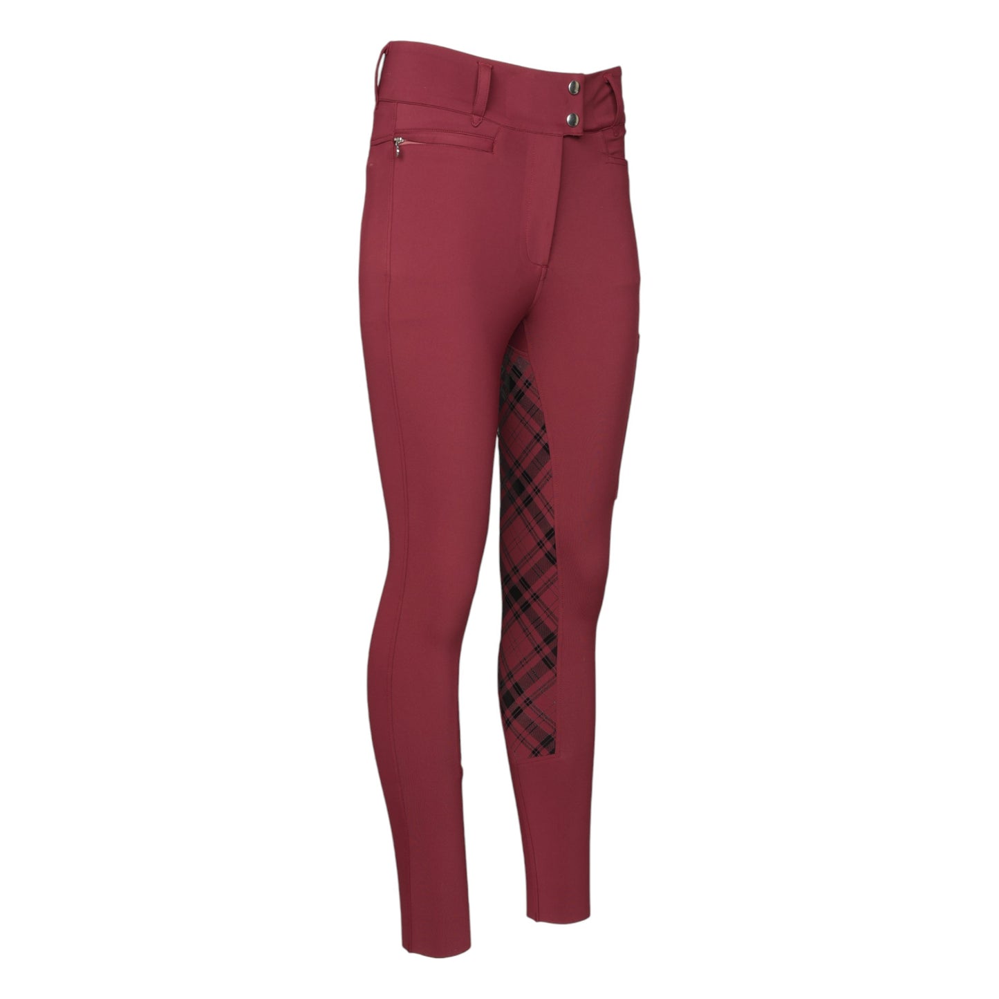 Dapplebay Holiday Plaid Riding Breeches - RED - JPC Equestrian.com