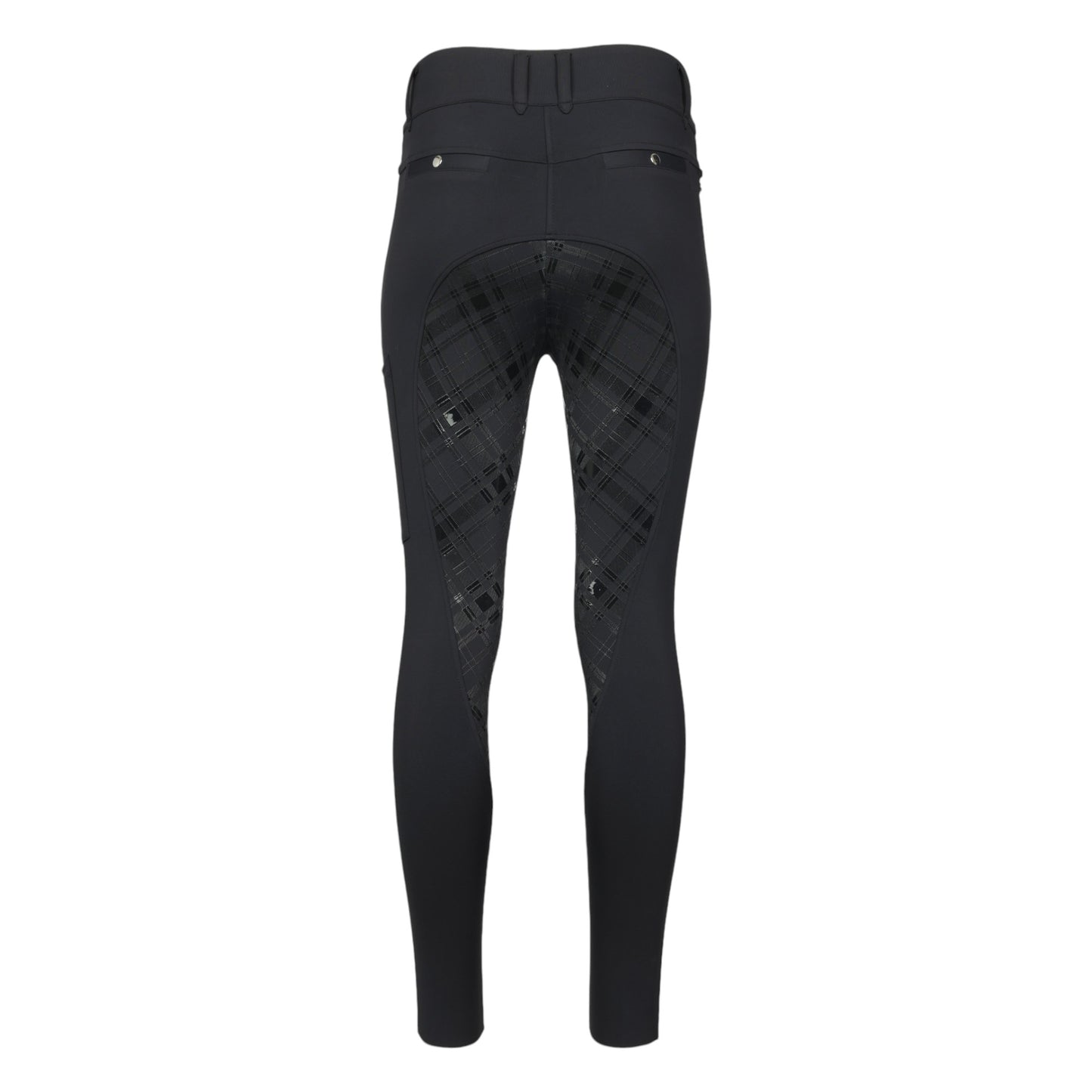 Dapplebay Holiday Plaid Riding Breeches - Black - JPC Equestrian.com