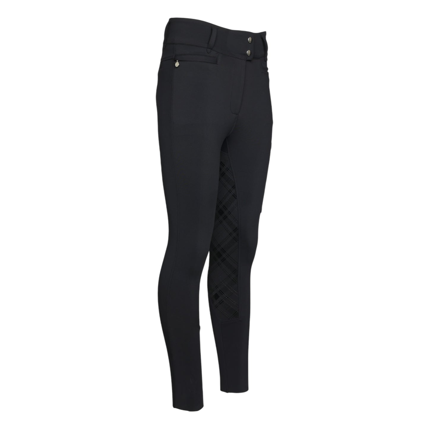 Dapplebay Holiday Plaid Riding Breeches - Black - JPC Equestrian.com