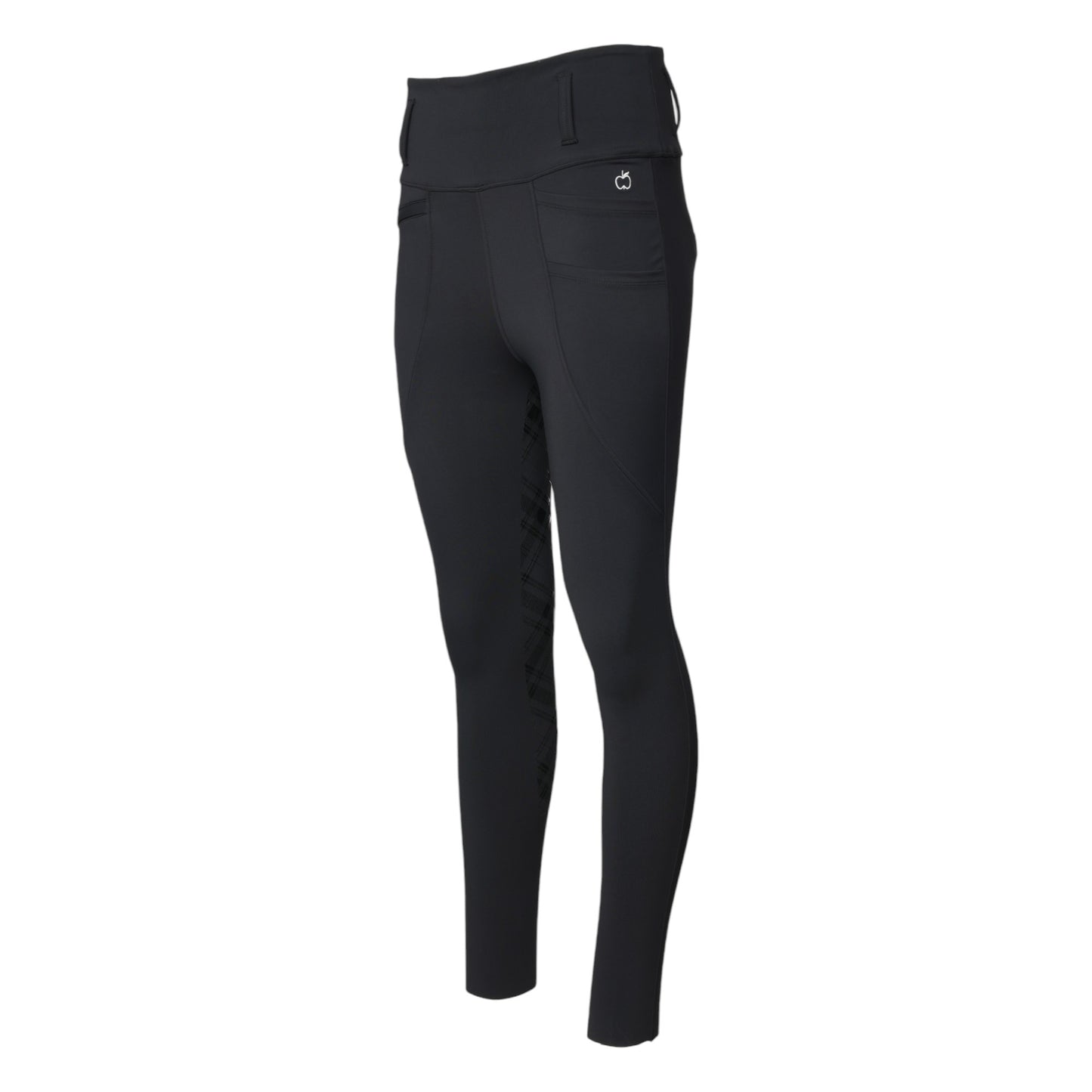 Dapplebay Holiday Plaid Riding Tights - Black - JPC Equestrian.com