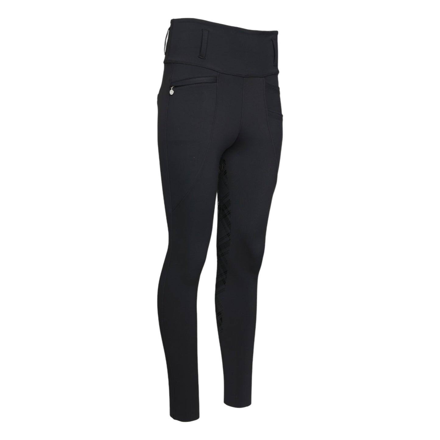 Dapplebay Holiday Plaid Riding Tights - Black - JPC Equestrian.com