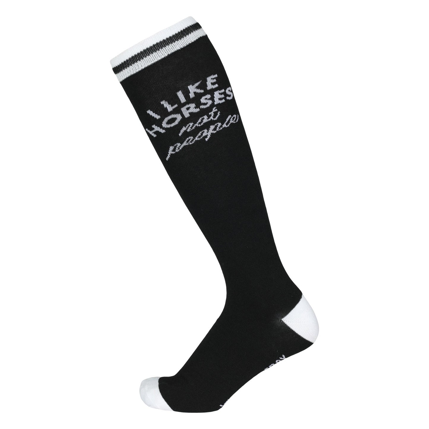 Dapplebay Knit Boot Socks-I Like Horses
