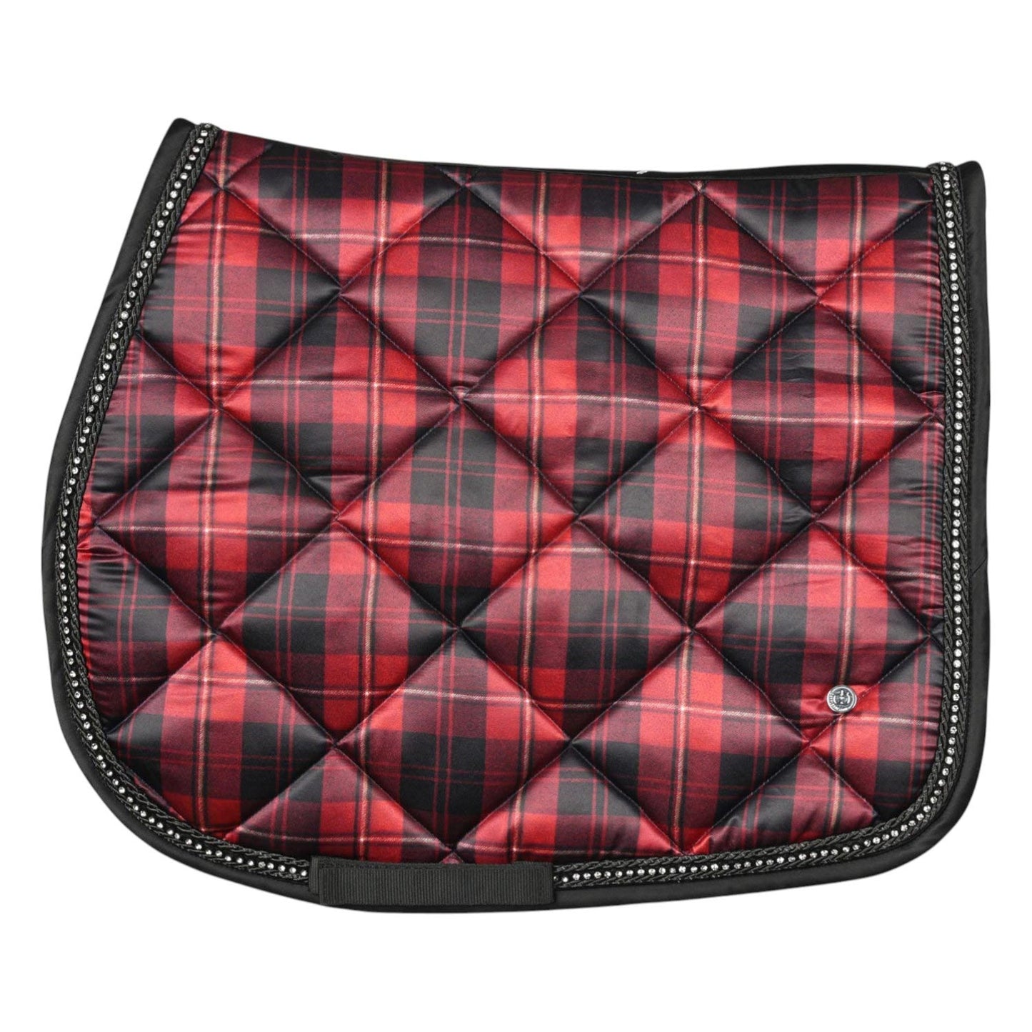 Dapplebay Holiday Plaid Pony Saddle Pad-RED-JPC Equestrian.com