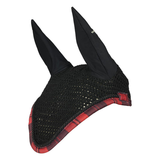 Dapplebay Holiday Plaid Fly Veil -RED