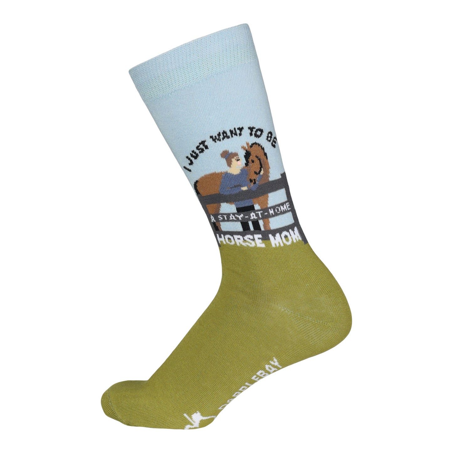 Dapplebay Knit Crew Socks-Horse Mom
