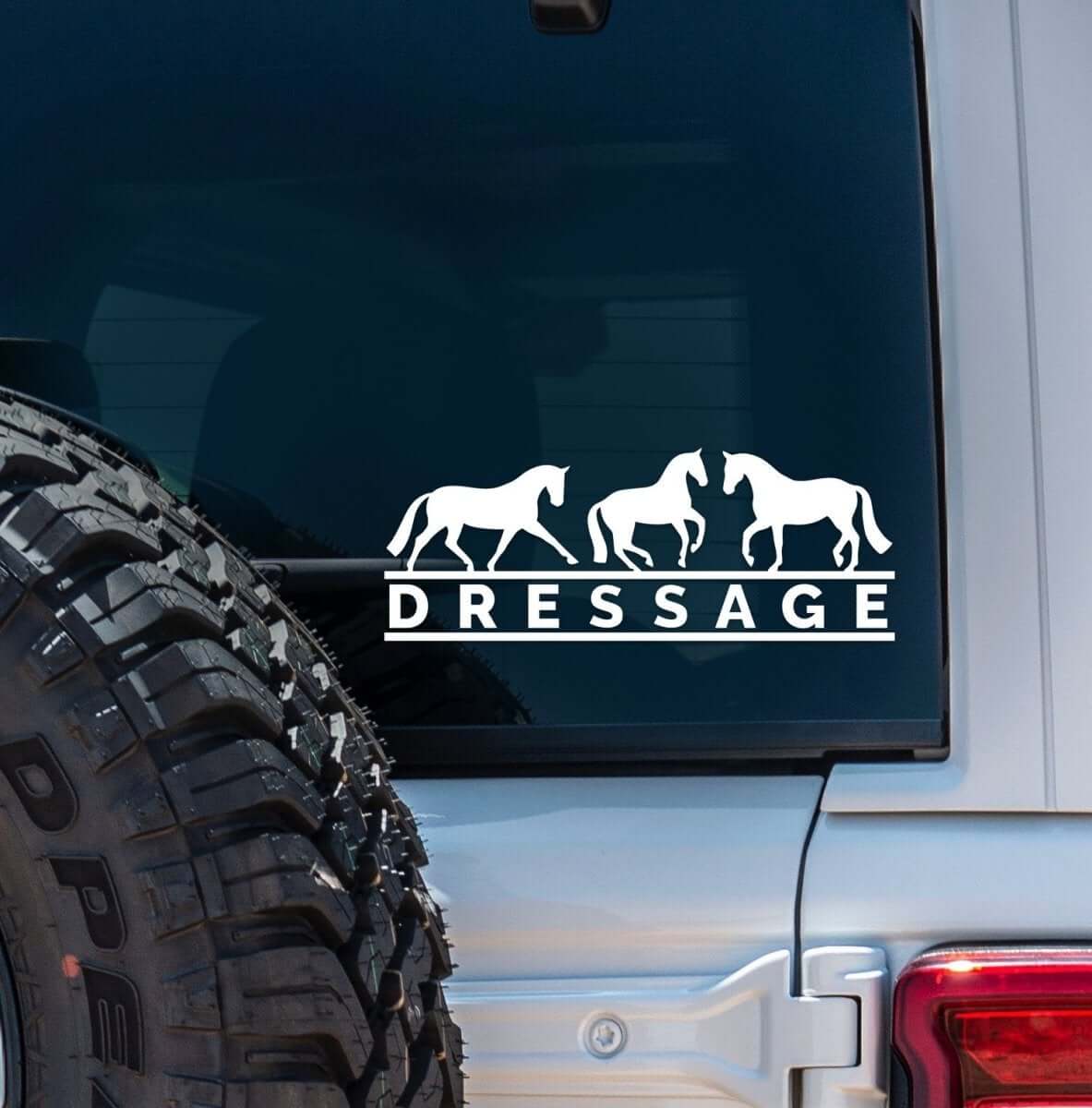 Dapplebay Dressage - Vinyl Decal-Black - JPC Equestrian.com