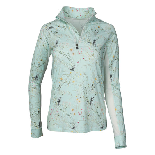 Dapplebay Dragonfly Meadow 1/4 Zip Riding Top - Long Sleeve