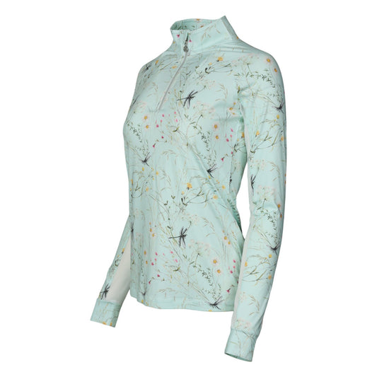 Dapplebay Dragonfly Meadow 1/4 Zip Riding Top - Long Sleeve