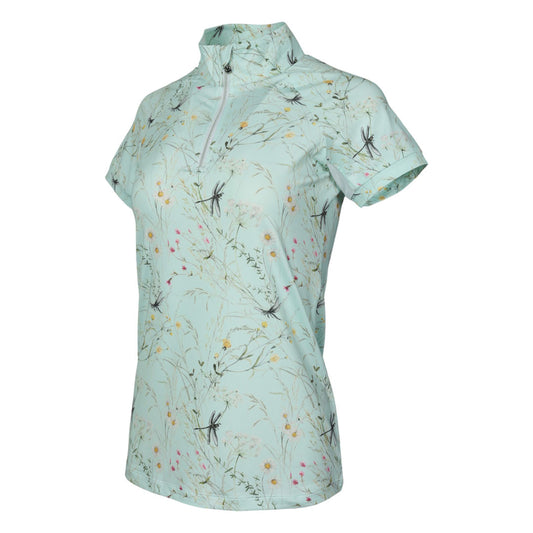 Dapplebay Dragonfly Meadow 1/4 Zip Riding Top - Short Sleeve