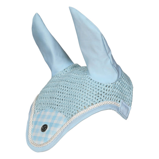 Dapplebay Gingham Fly Veil-Blue/White