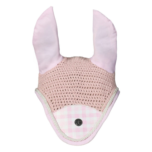 Dapplebay Gingham Fly Veil-Pink/White