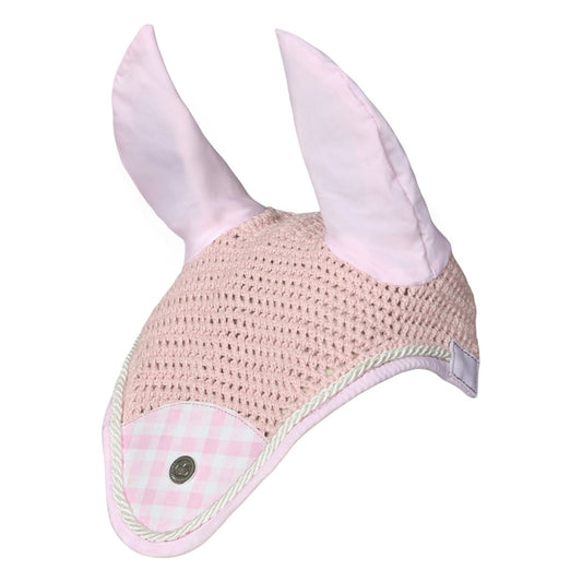 Dapplebay Gingham Fly Veil-Pink/White