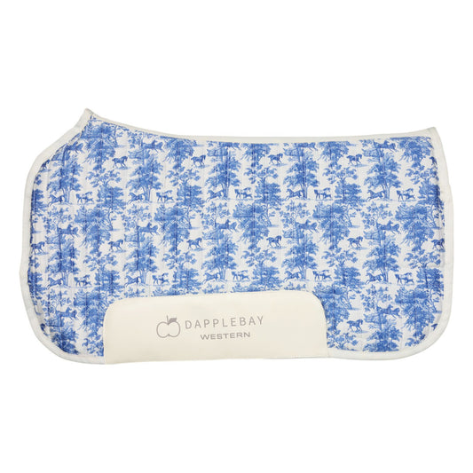 Dapplebay Equestrian Toile Western Saddle Pad-JPC Equestrian.com