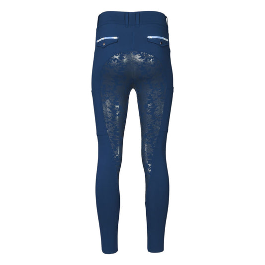 Dapplebay Equestrian Toile Compression Breeches-Navy