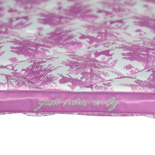 Dapplebay Equestrian Toile Pony Saddle Pad-Rose/White
