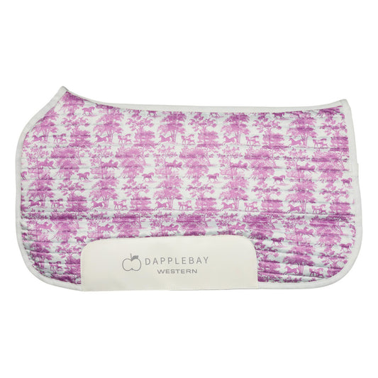 Dapplebay Equestrian Toile Western Saddle Pad-JPC Equestrian.com