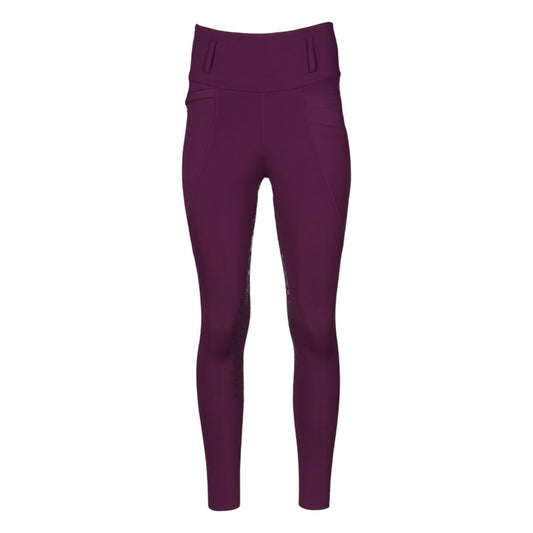 Dapplebay Equestrian Toile Essential Tights-Plum