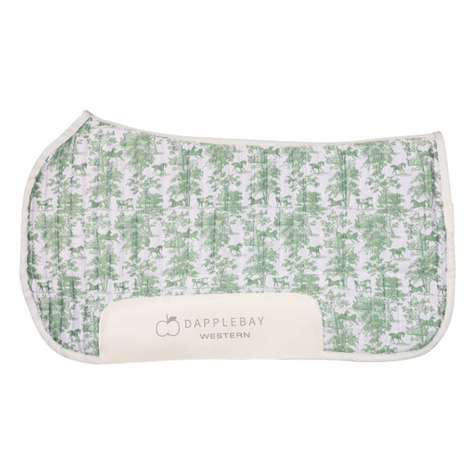 Dapplebay Equestrian Toile Western Saddle Pad-JPC Equestrian.com
