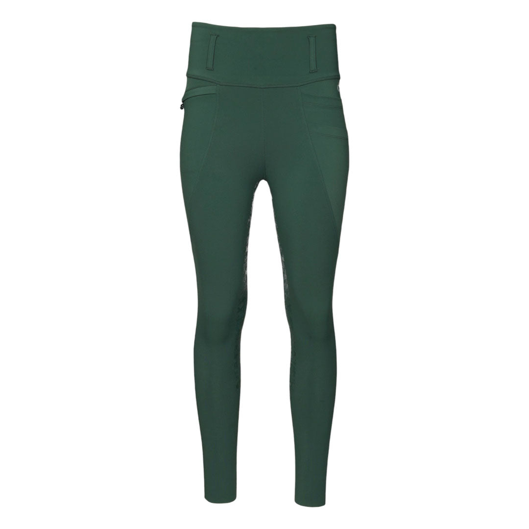 Dapplebay Equestrian Toile Essential Tights-Evergreen