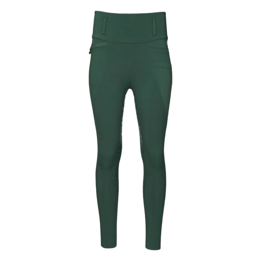 Dapplebay Equestrian Toile Essential Tights-Evergreen