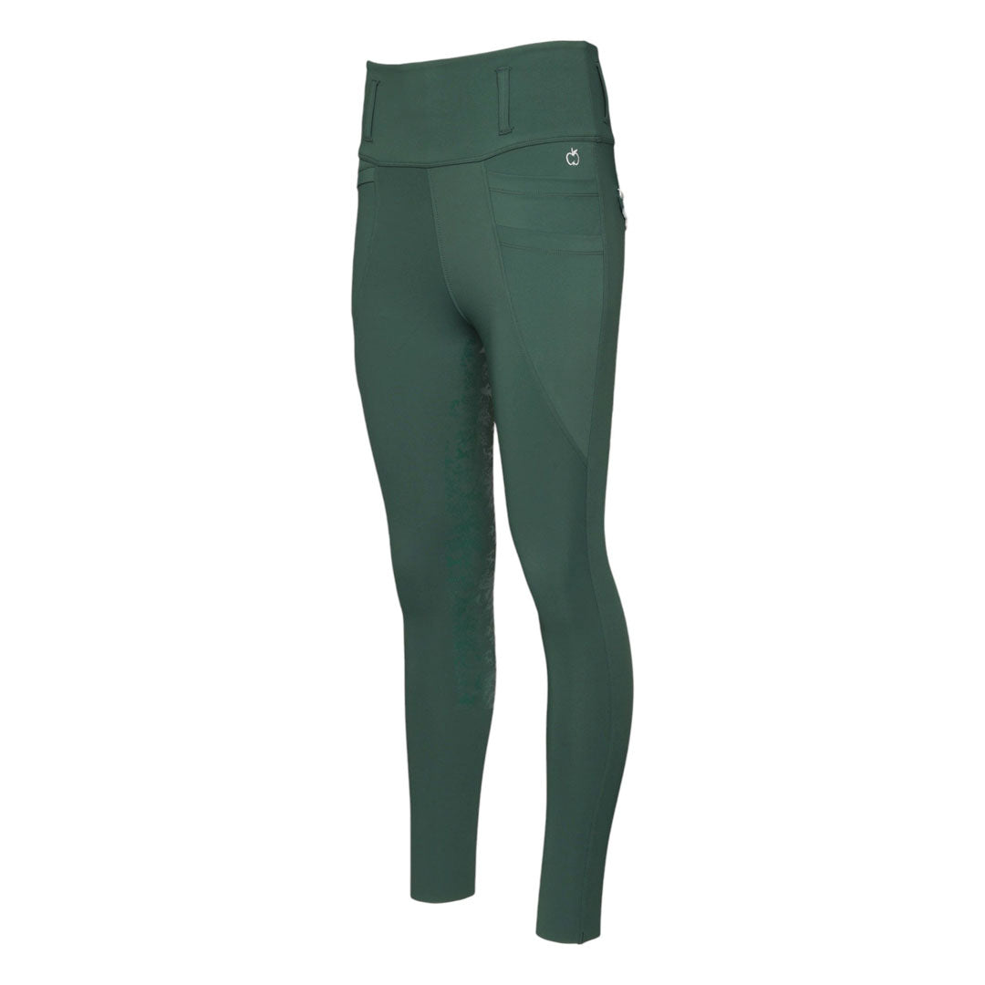 Dapplebay Equestrian Toile Essential Tights-Evergreen