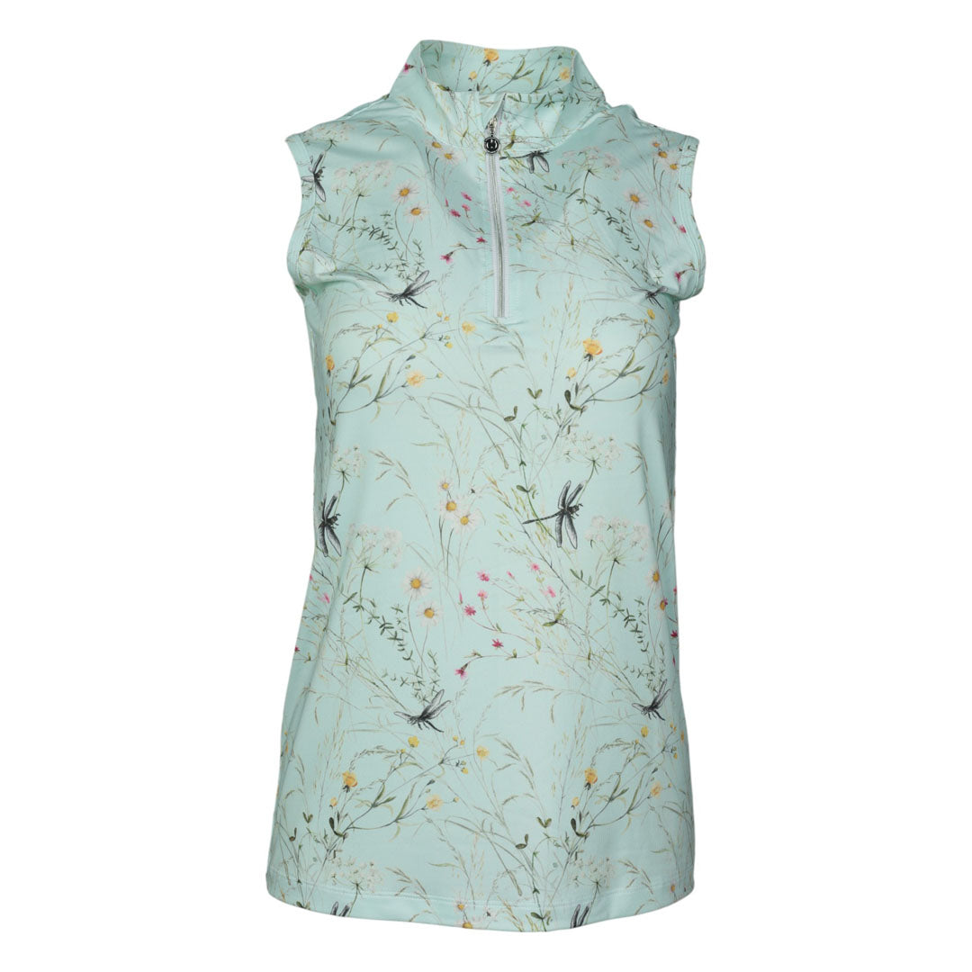 Dapplebay Dragonfly Meadow 1/4 Zip Riding Top - Sleeveless