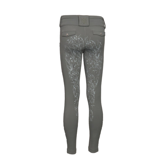 Dapplebay Kids Dragonfly Meadow Silicone Full Seat Tights-Graphite