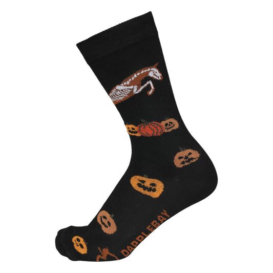 Dapplebay Pumpkin Jumper Knit Crew Socks-JPC Equestrian.com