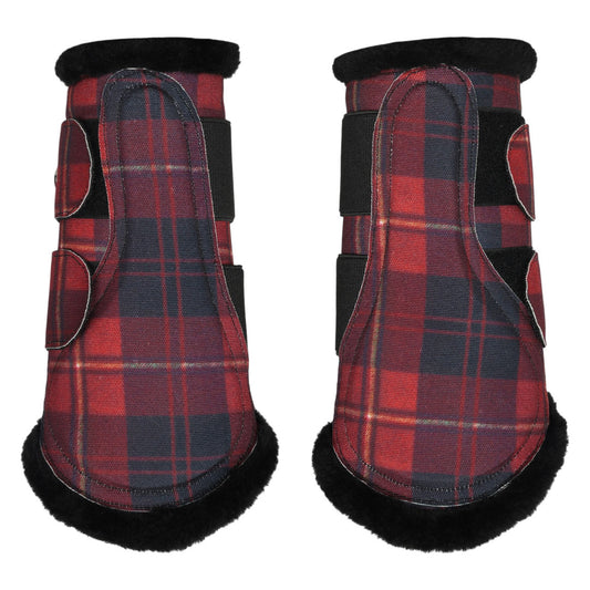Dapplebay Holiday Plaid Brush Boots-JPC Equestrian.com