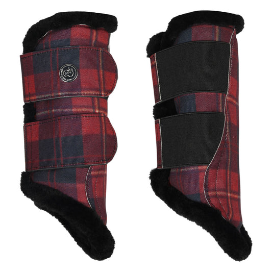 Dapplebay Holiday Plaid Brush Boots-JPC Equestrian.com