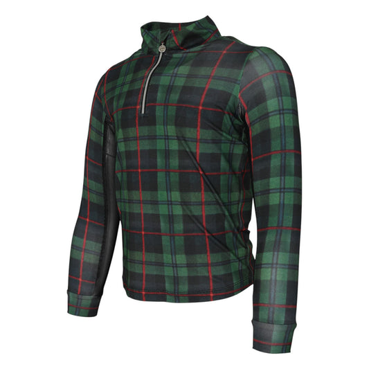 Dapplebay Holiday Plaid Kid's 1/4 Zip Riding Top - JPC Equestrian.com