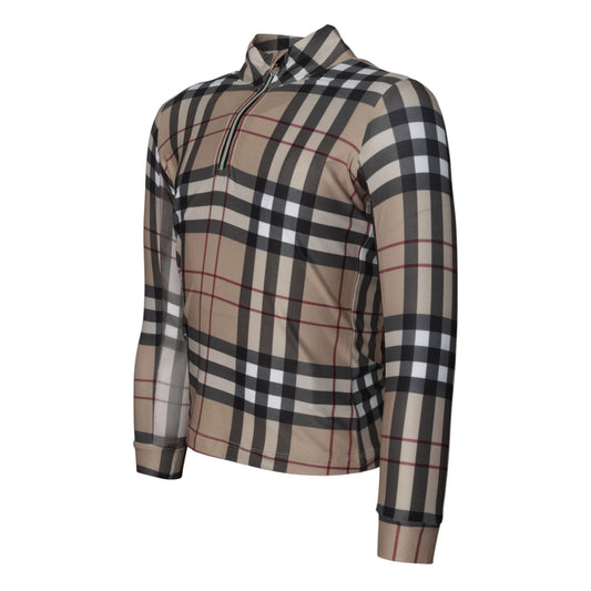 Dapplebay Holiday Plaid Kid's 1/4 Zip Riding Top - JPC Equestrian.com