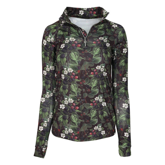 Dapplebay Blackberry Daze 1/4 Zip Riding Top