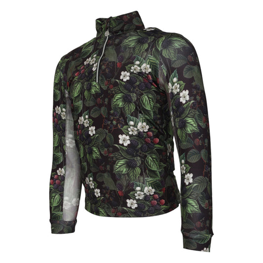 Dapplebay Blackberry Daze Kid's 1/4 Zip Riding Top