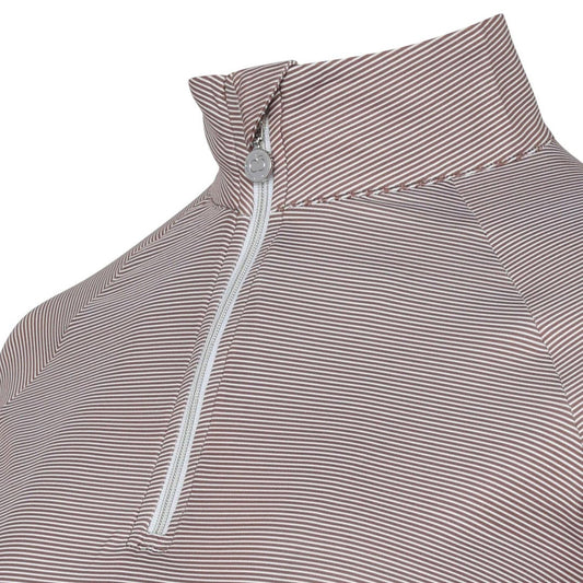 Dapplebay Stripe 1/4 Zip Riding Top