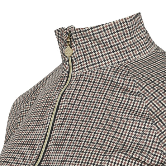 Dapplebay Bay Houndstooth 1/4 Zip Riding Top