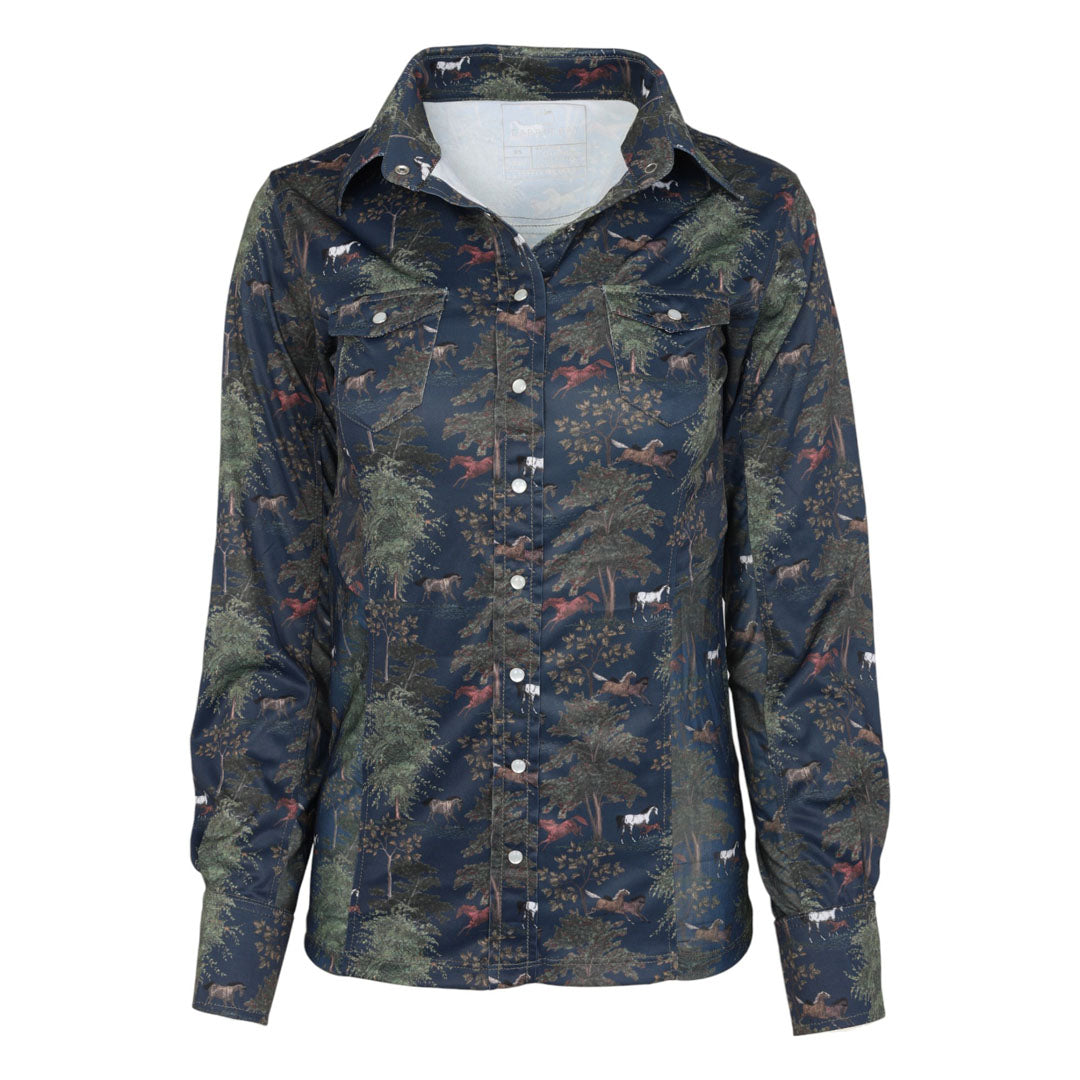 Dapplebay Autumn Toile Western Top-JPC Equestrian.com