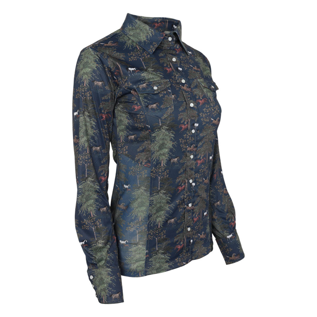 Dapplebay Autumn Toile Western Top-JPC Equestrian.com